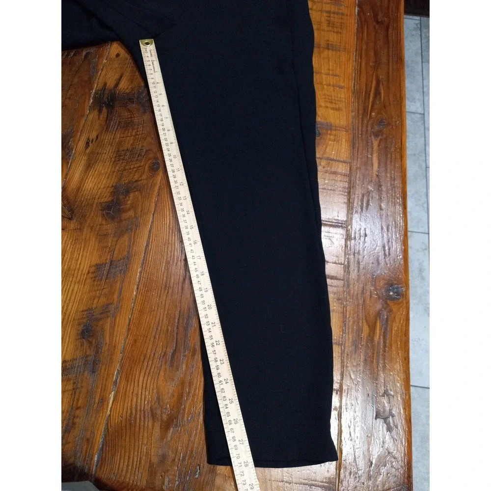 J. Crew Elastic Waist Women's Black Pull On Pockets Size 8